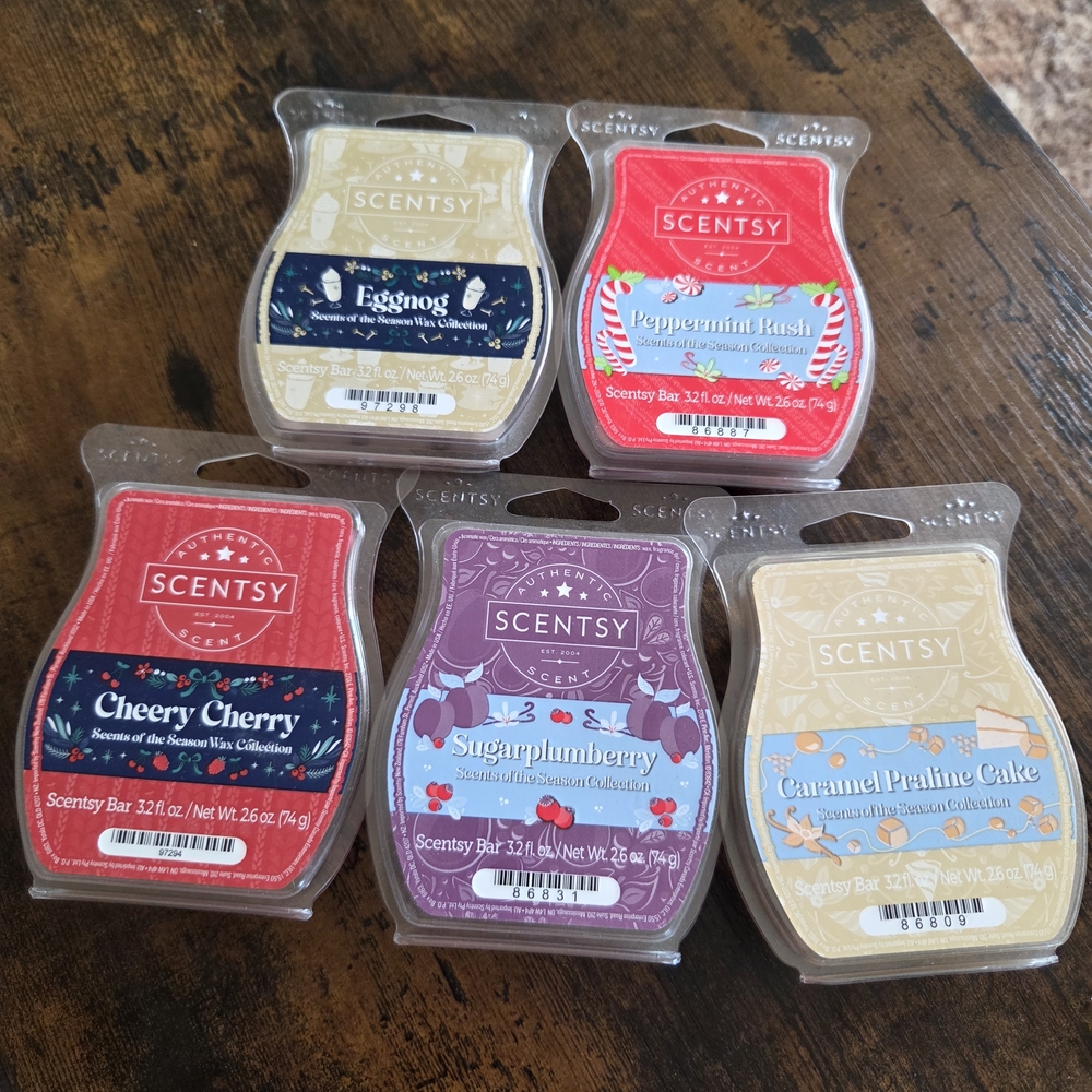 Scentsy Wax Bar Variety Pack - Red, Purple, Cream